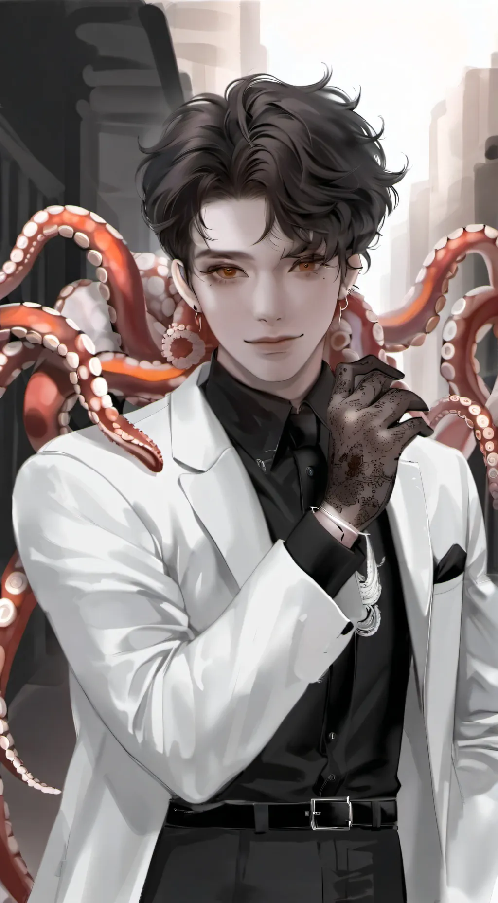 ai character: coro sensey  background