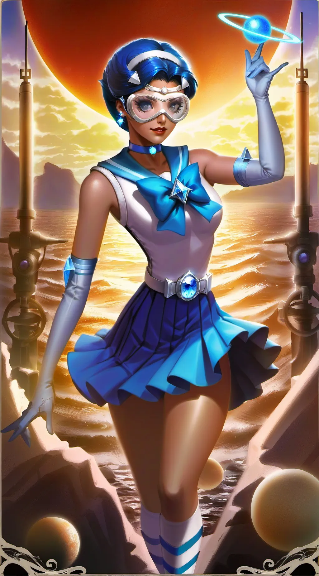 ai character: Sailor Mercury background