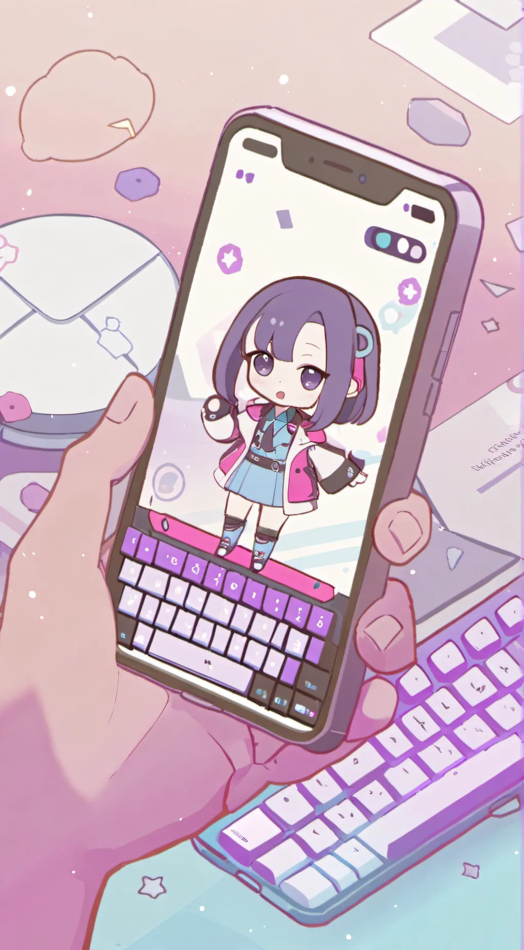 ai character: Luna background