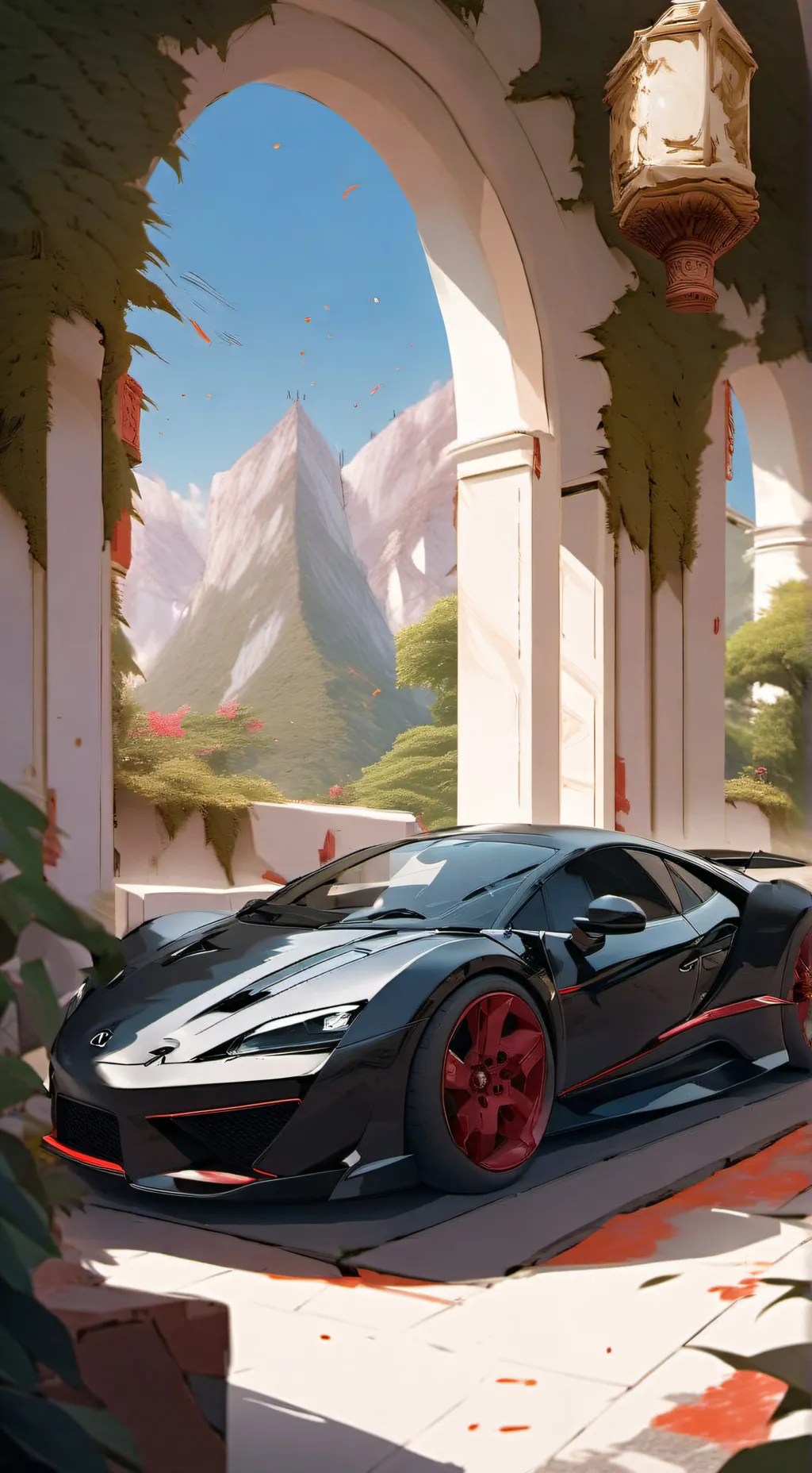 ai character: Mundo de autos  background