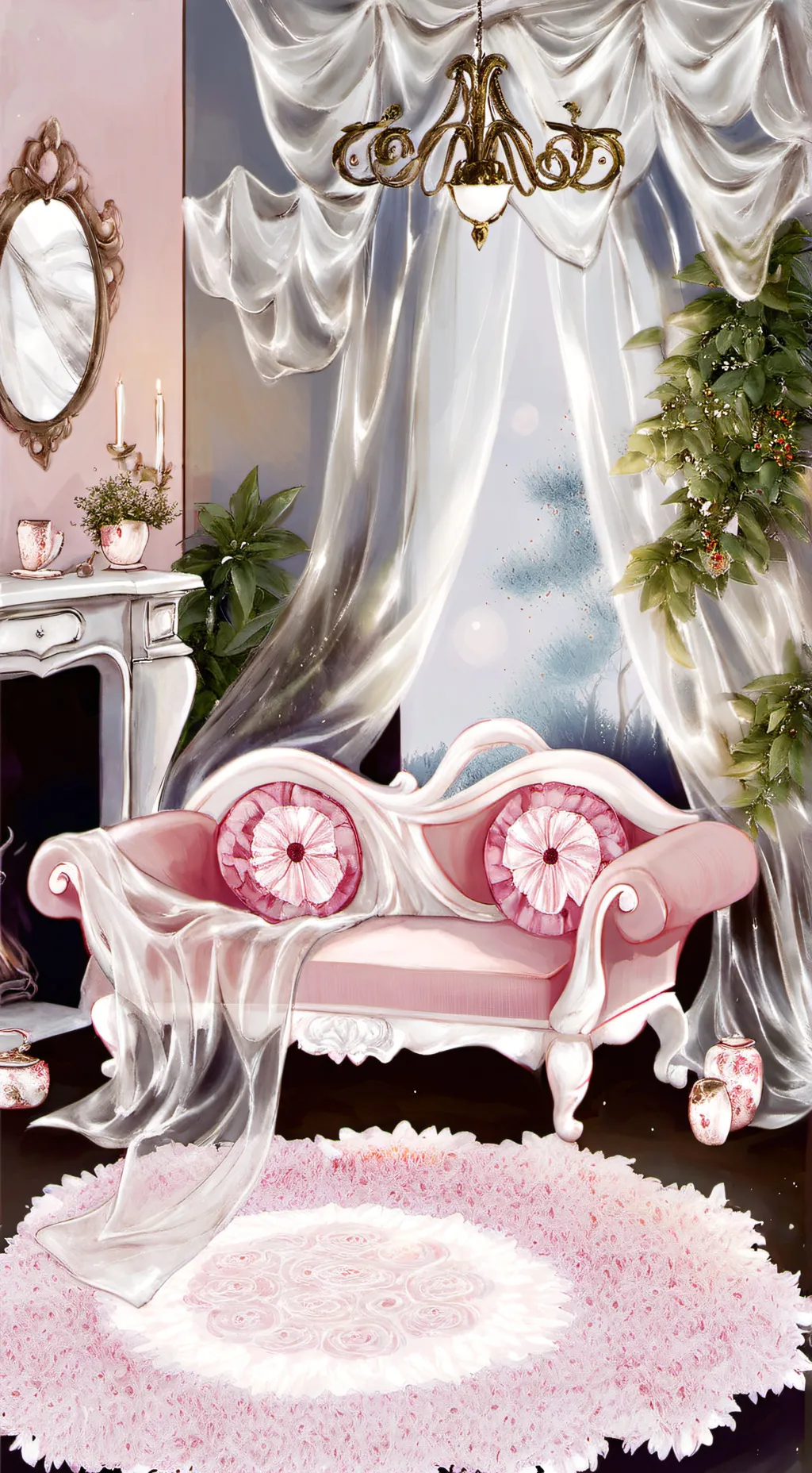 ai character: Pomni sick (10) background