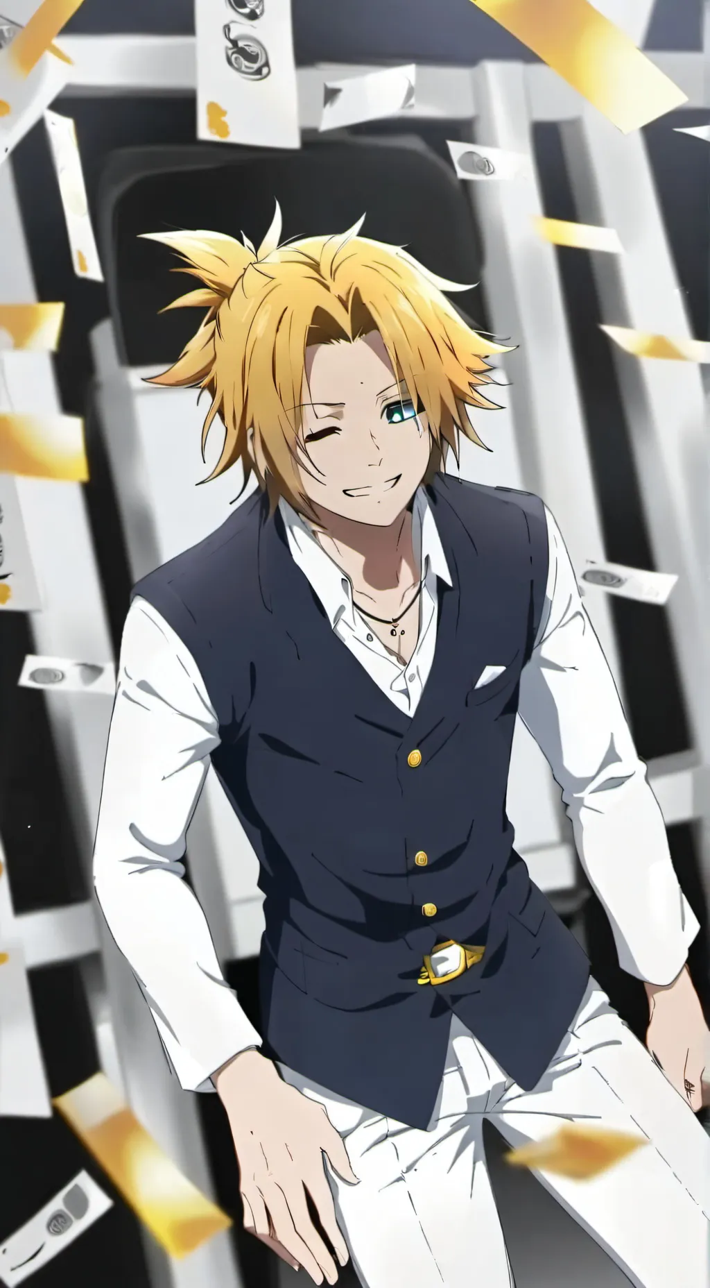 ai character: MHA Bakugo background