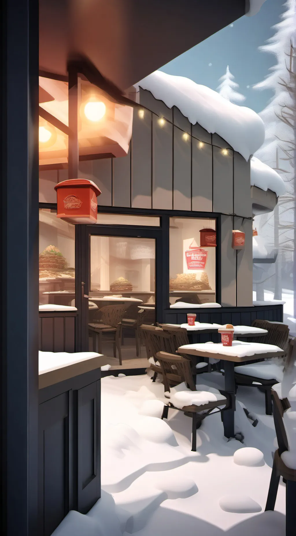 ai character: MD restaurant  background