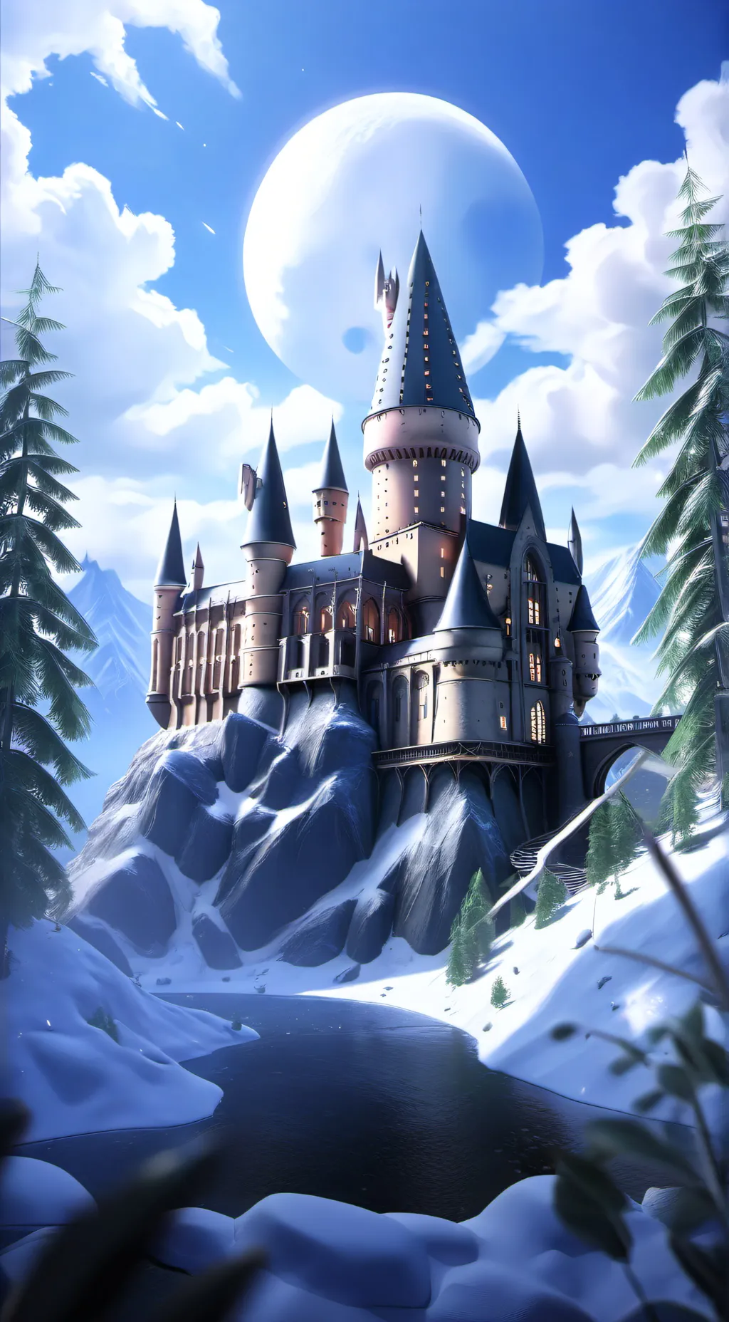 ai character: Hogwarts background