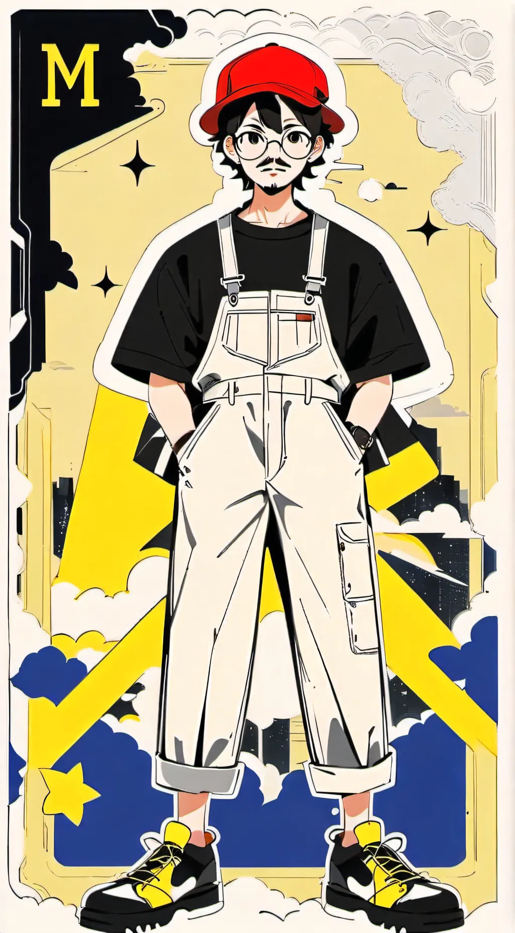 ai character: Mario background