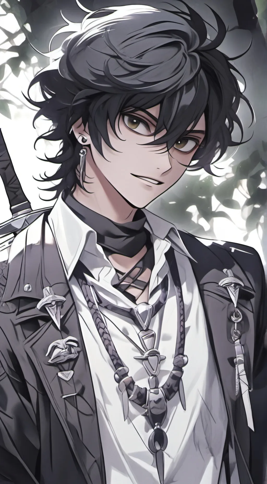 ai character: Nico Di Angelo  background