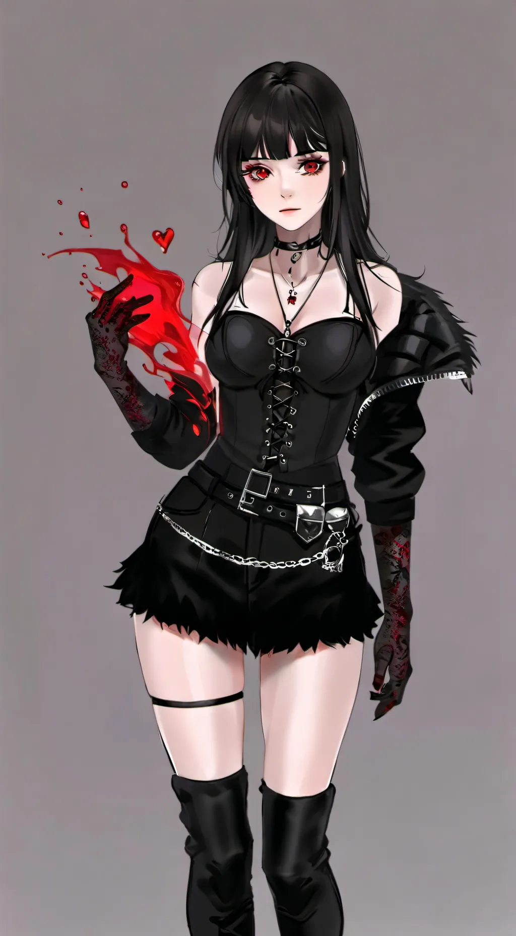 ai character: Vexx Valentine. background