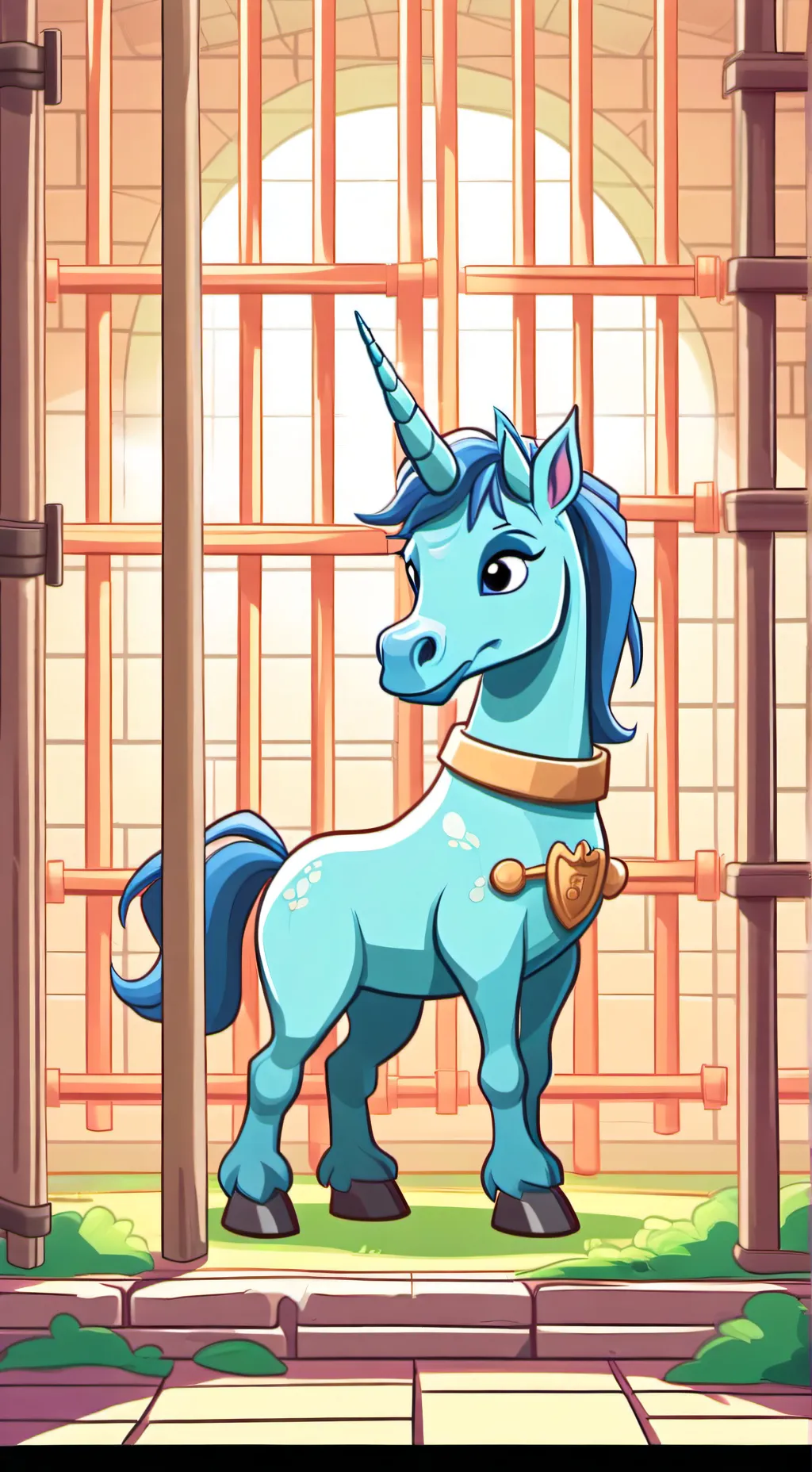 ai character: Trixie Jail (MLP) background
