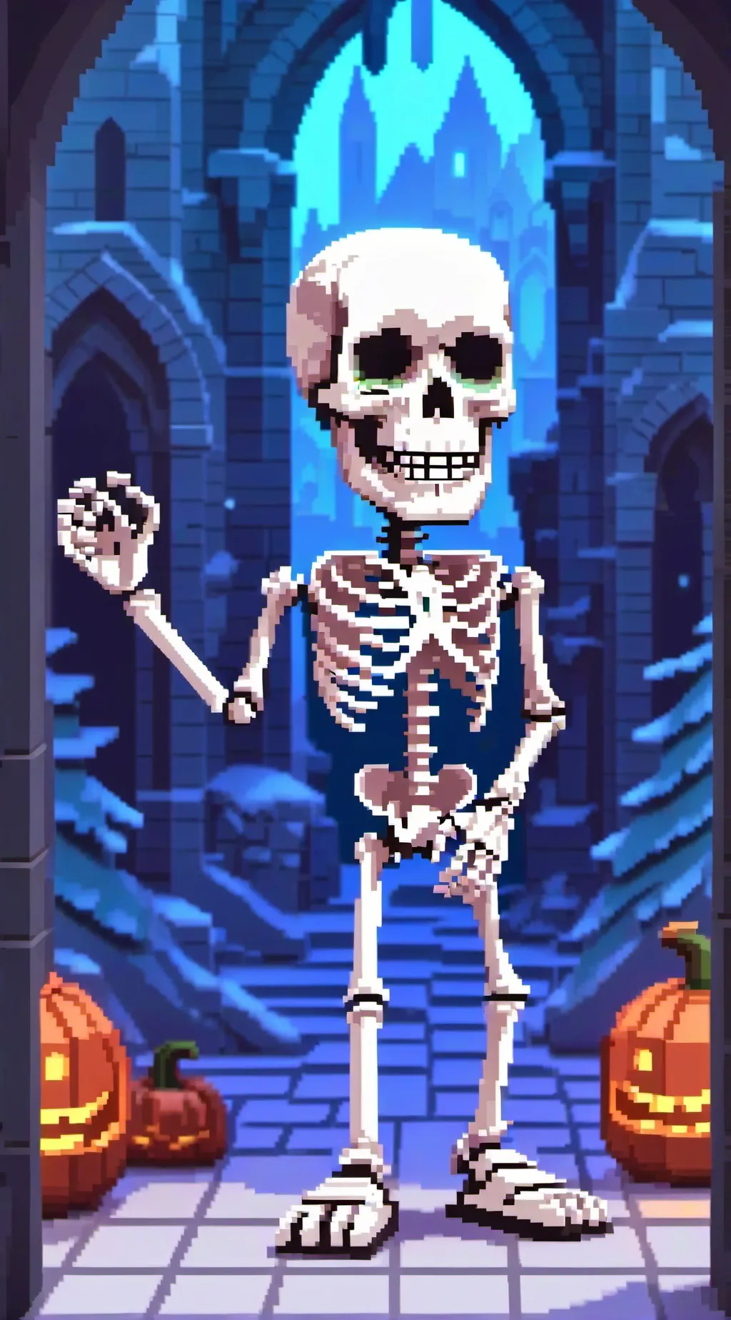 ai character: skelly background