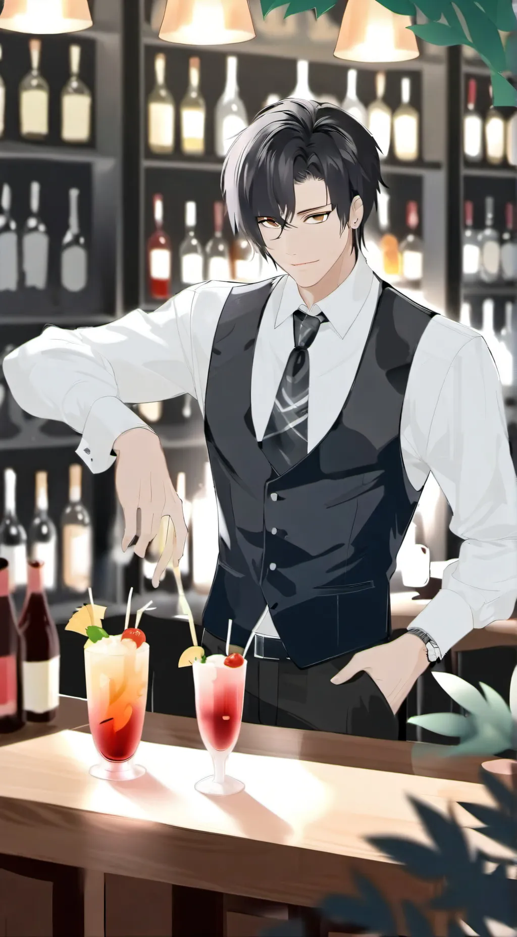 ai character: Leo background