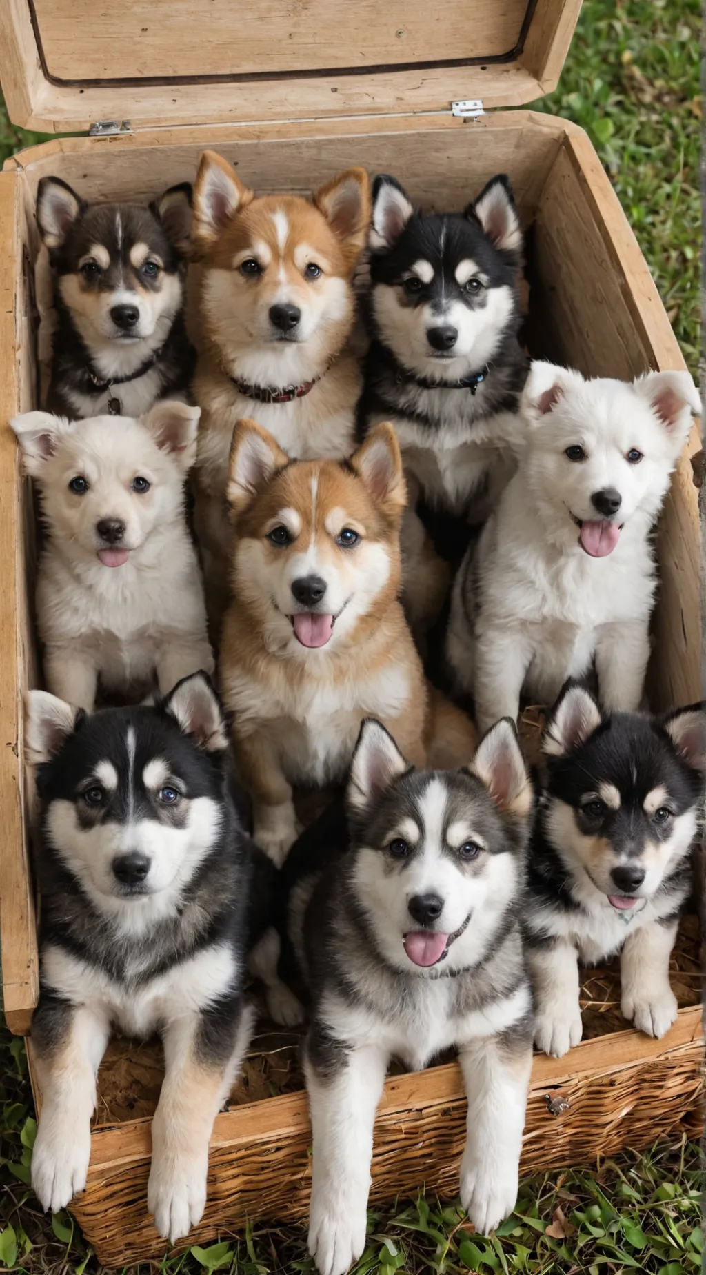 ai character: 10000 dogs background