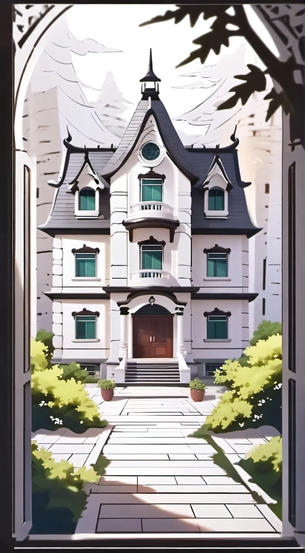 ai character: Escuela  background