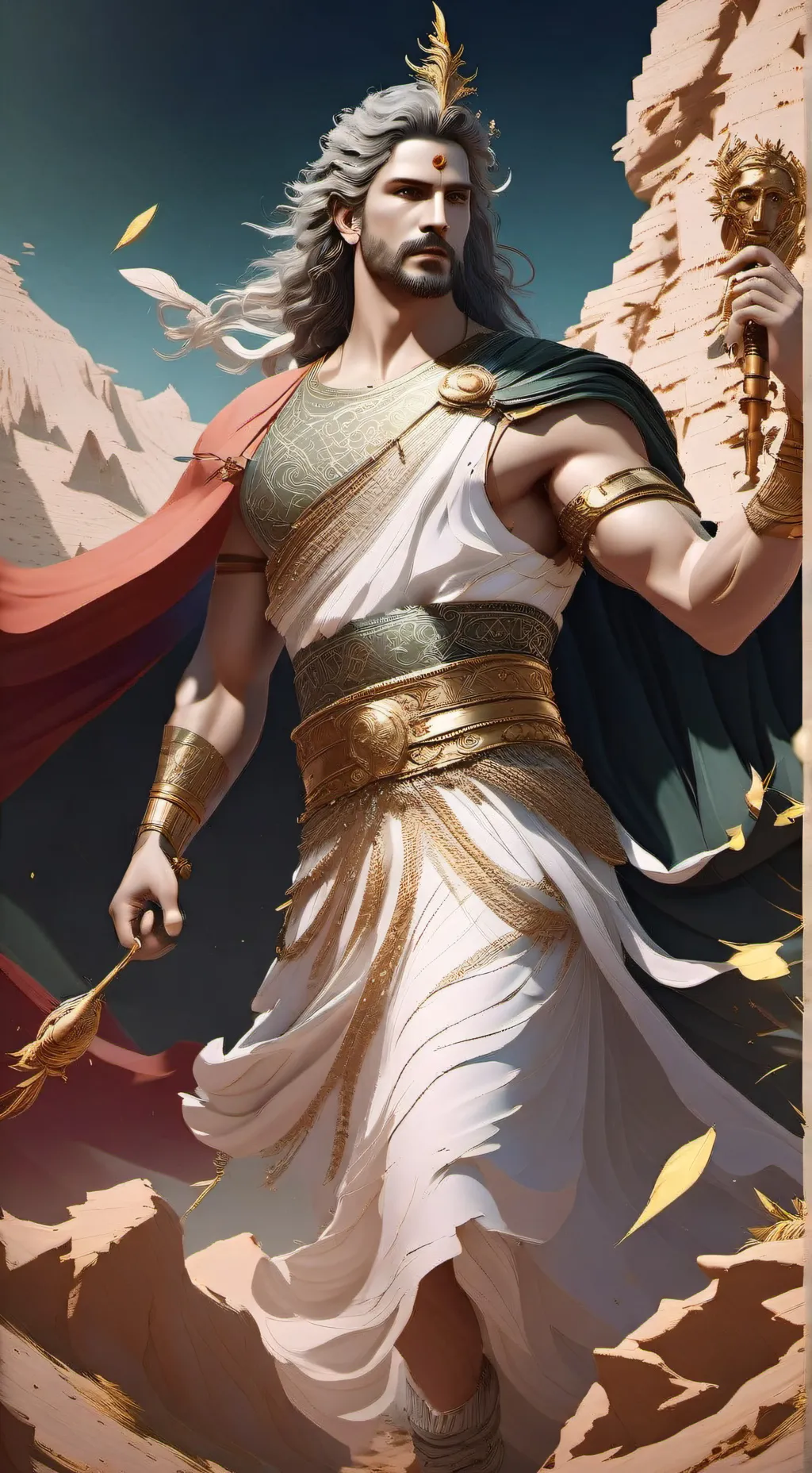 ai character: half god school  background