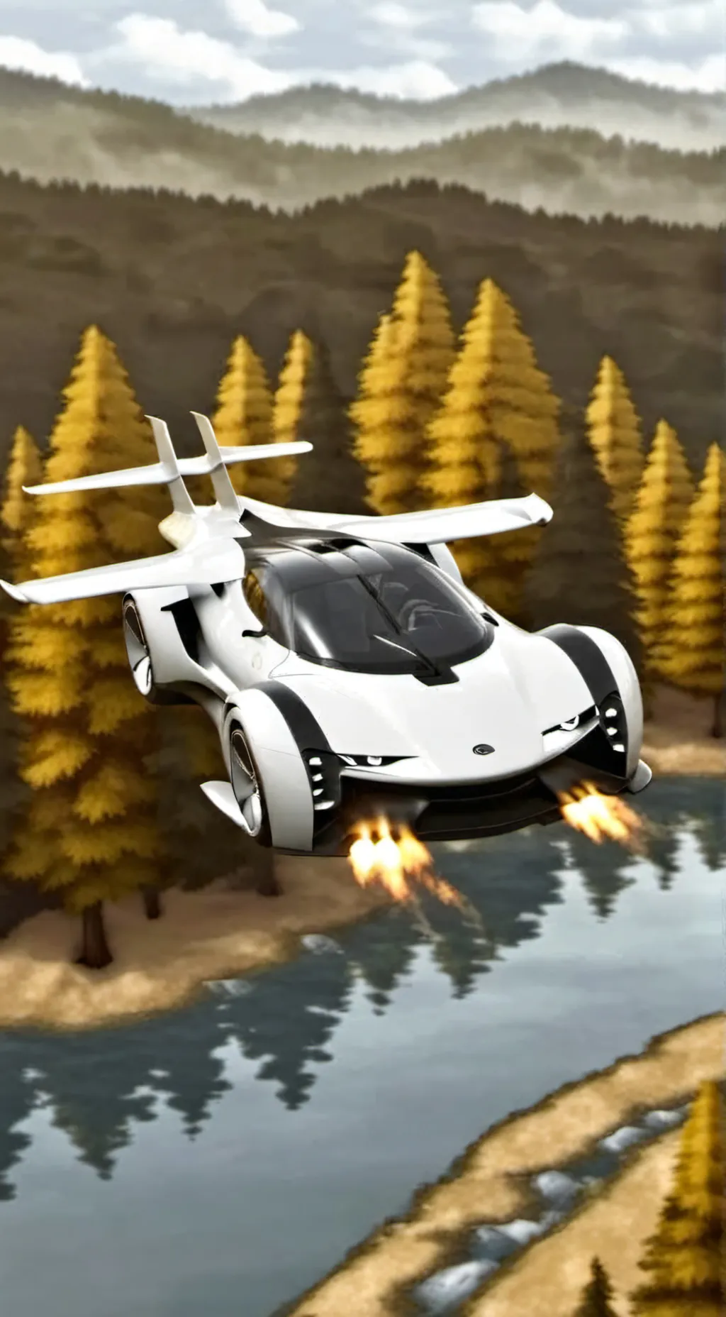 ai character: flying car (Karen) background