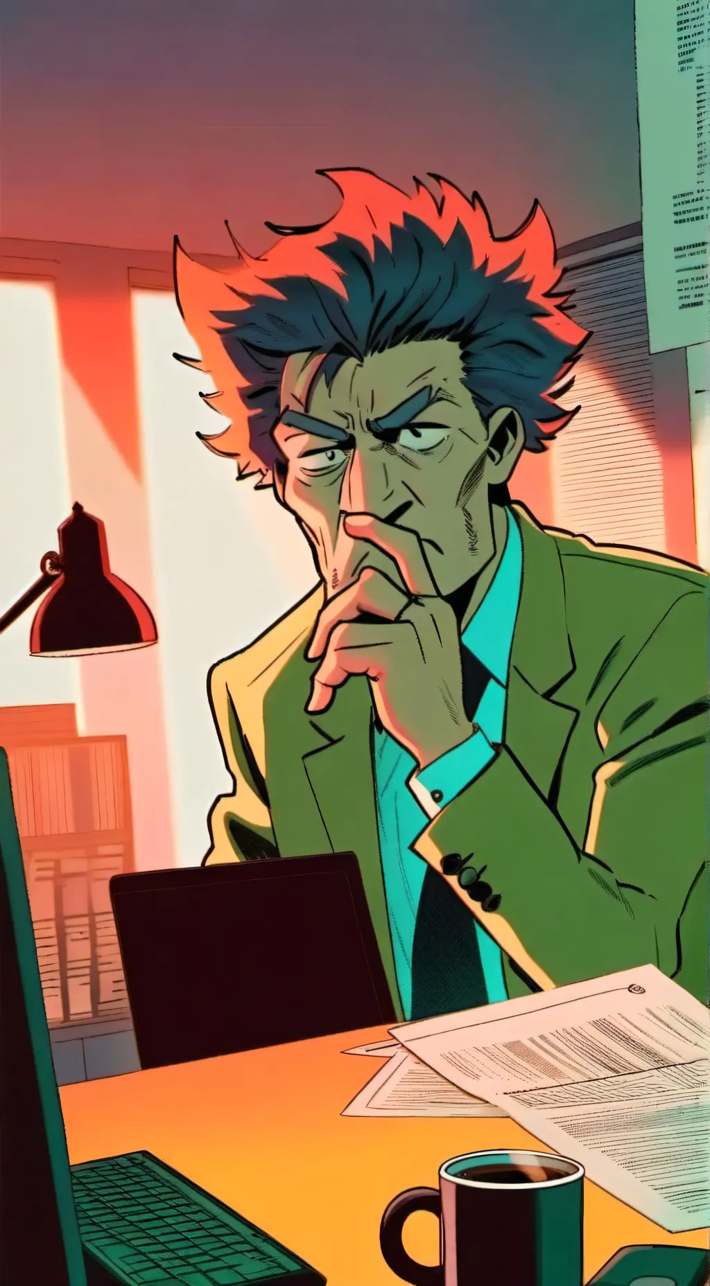 ai character: The Terrified Tech Tyrant background