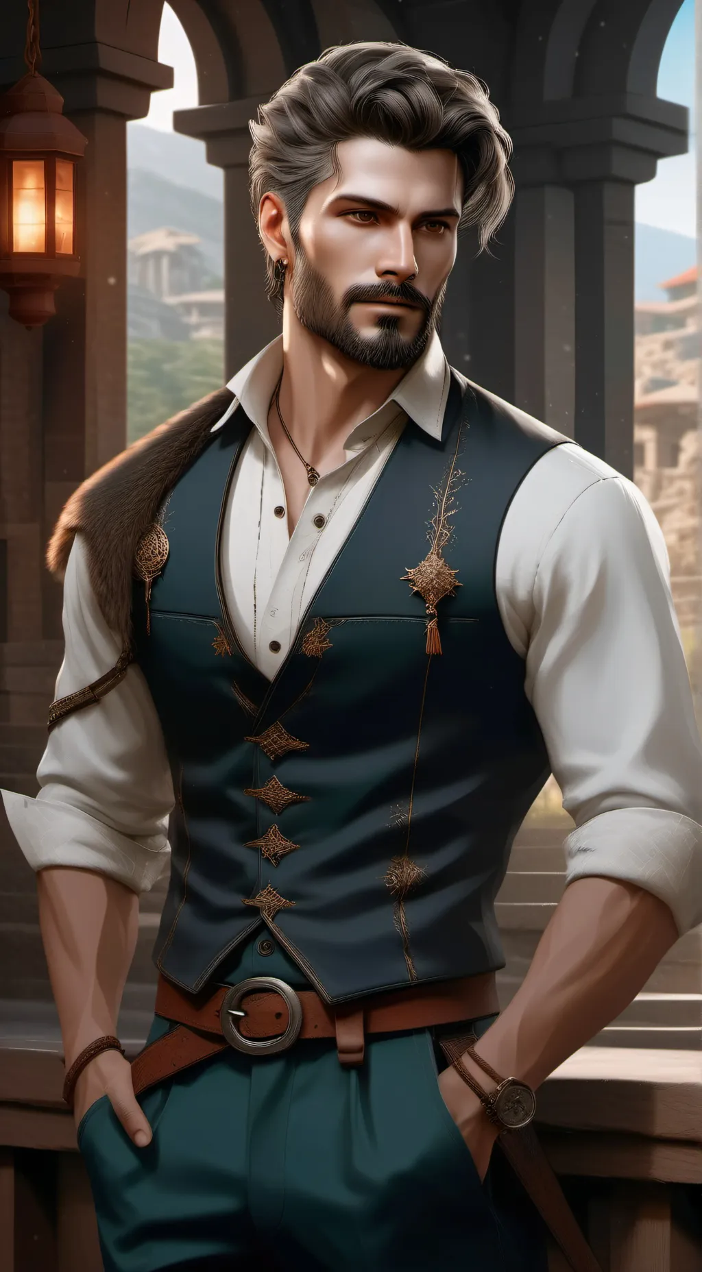 ai character: Corey Tottenham  background