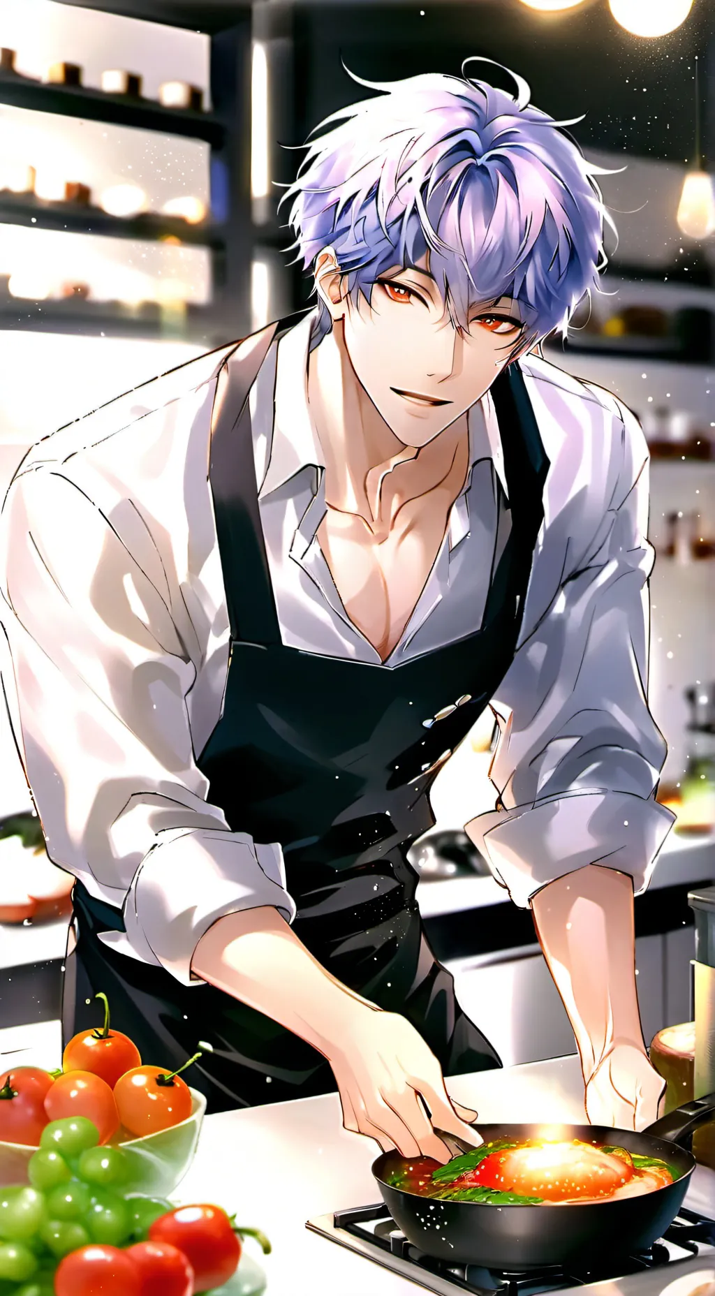 ai character: Pretty Rival Chef background