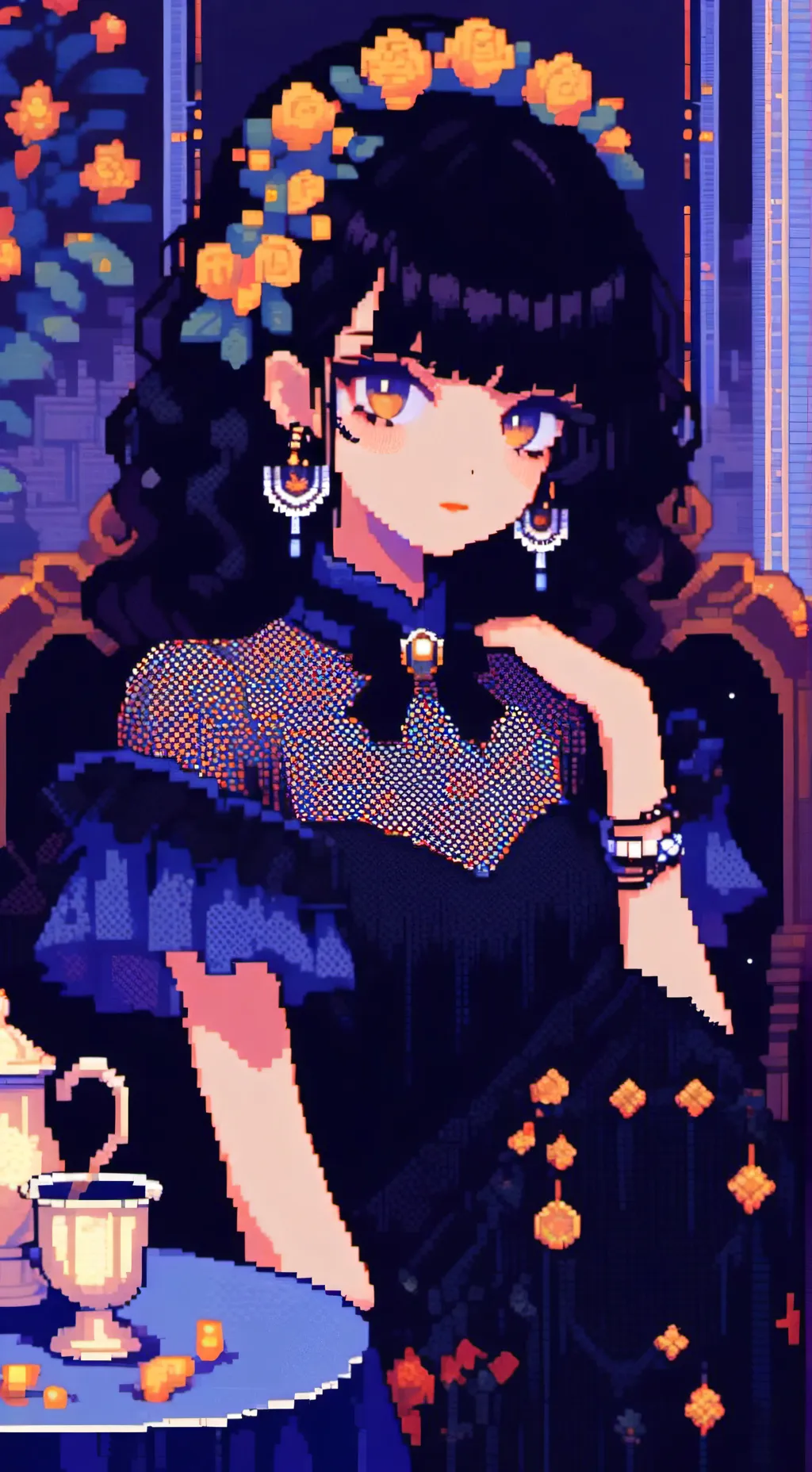 ai character: Alicia  background