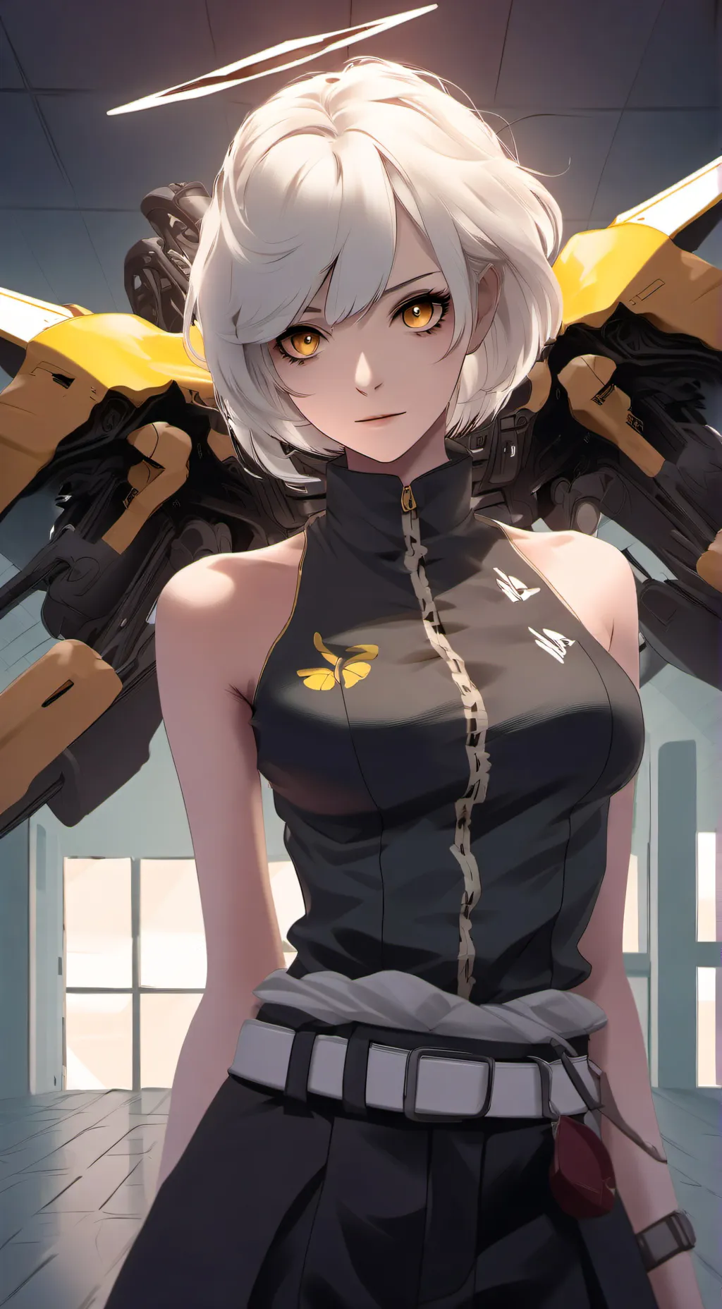 ai character: Murderdronesuwucat background