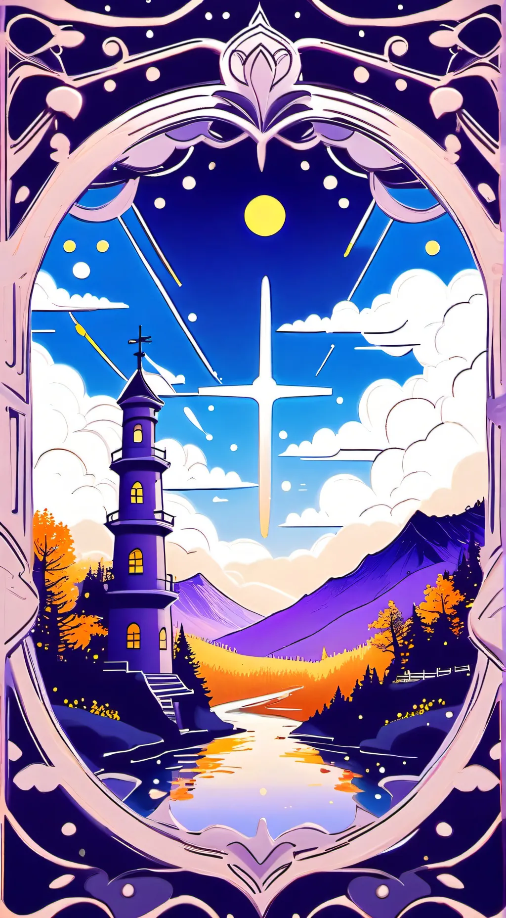 ai character: God's and Colors background