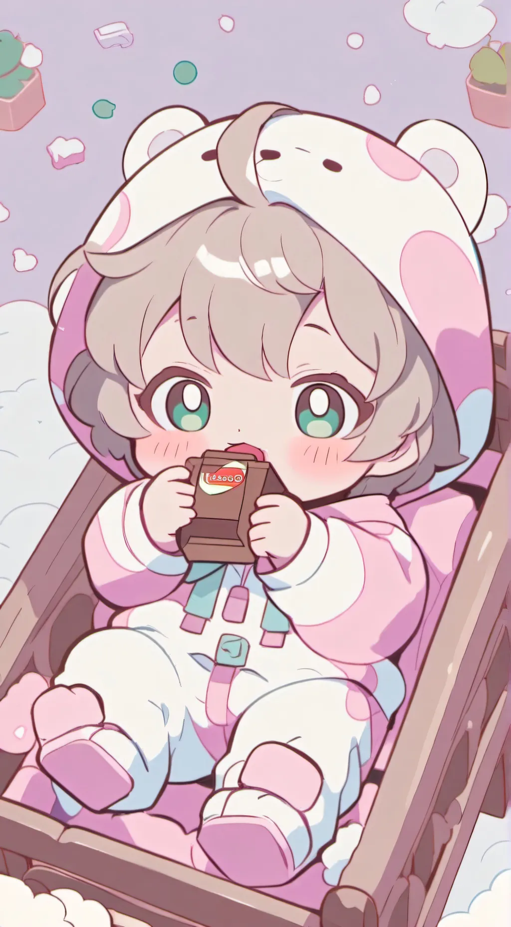 ai character: Baby school background
