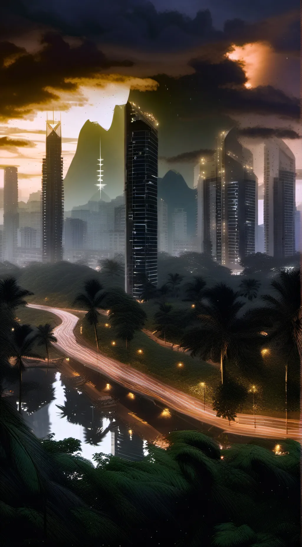 ai character: Jakarta  background