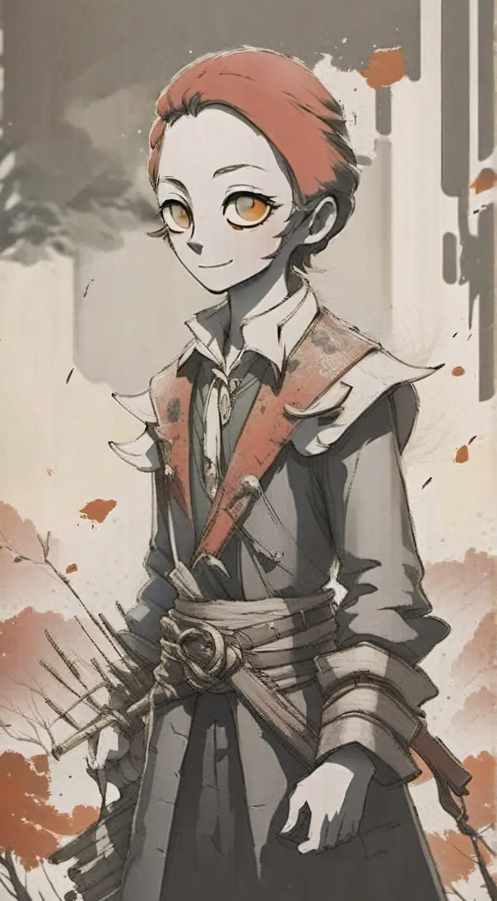 ai character: baby girls forest  background