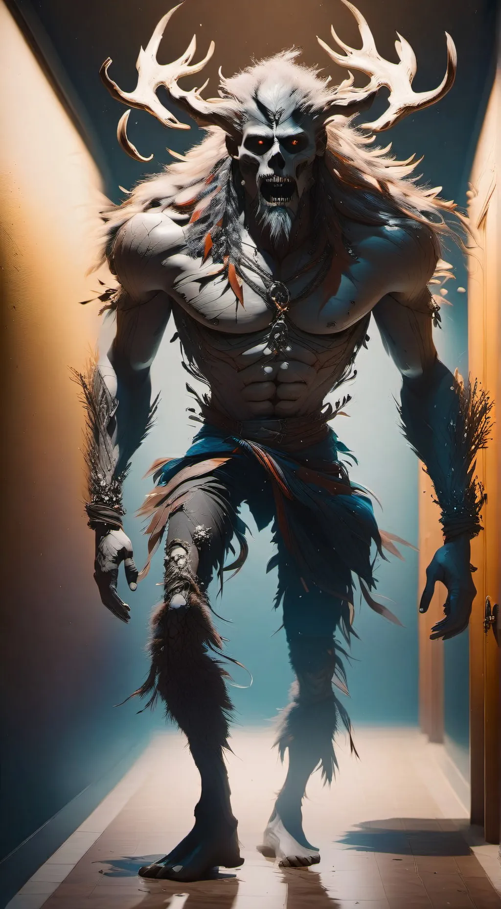 ai character: School lockdown background