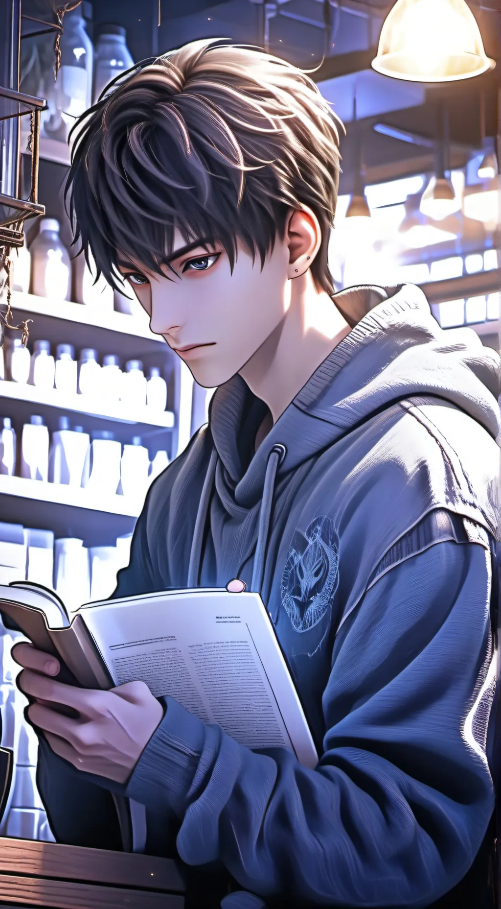 ai character: The Recluse of the Bean Depot background