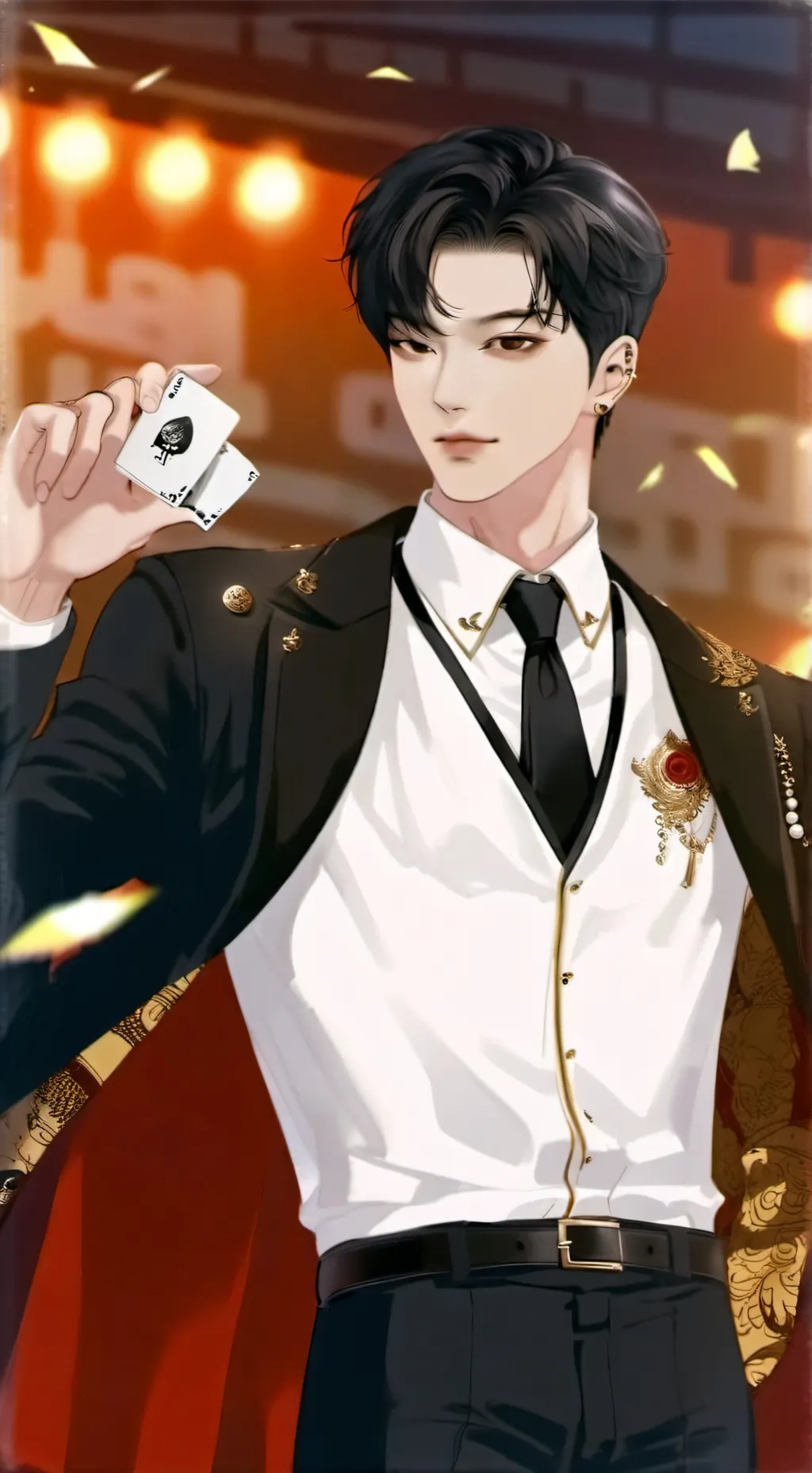 ai character: 🌹Hyun jin🍓 background