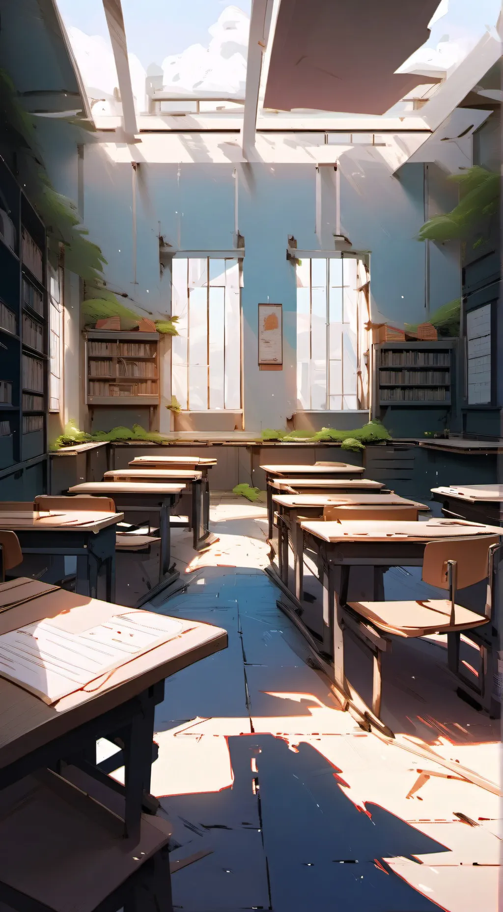 ai character: Classroom rp  background
