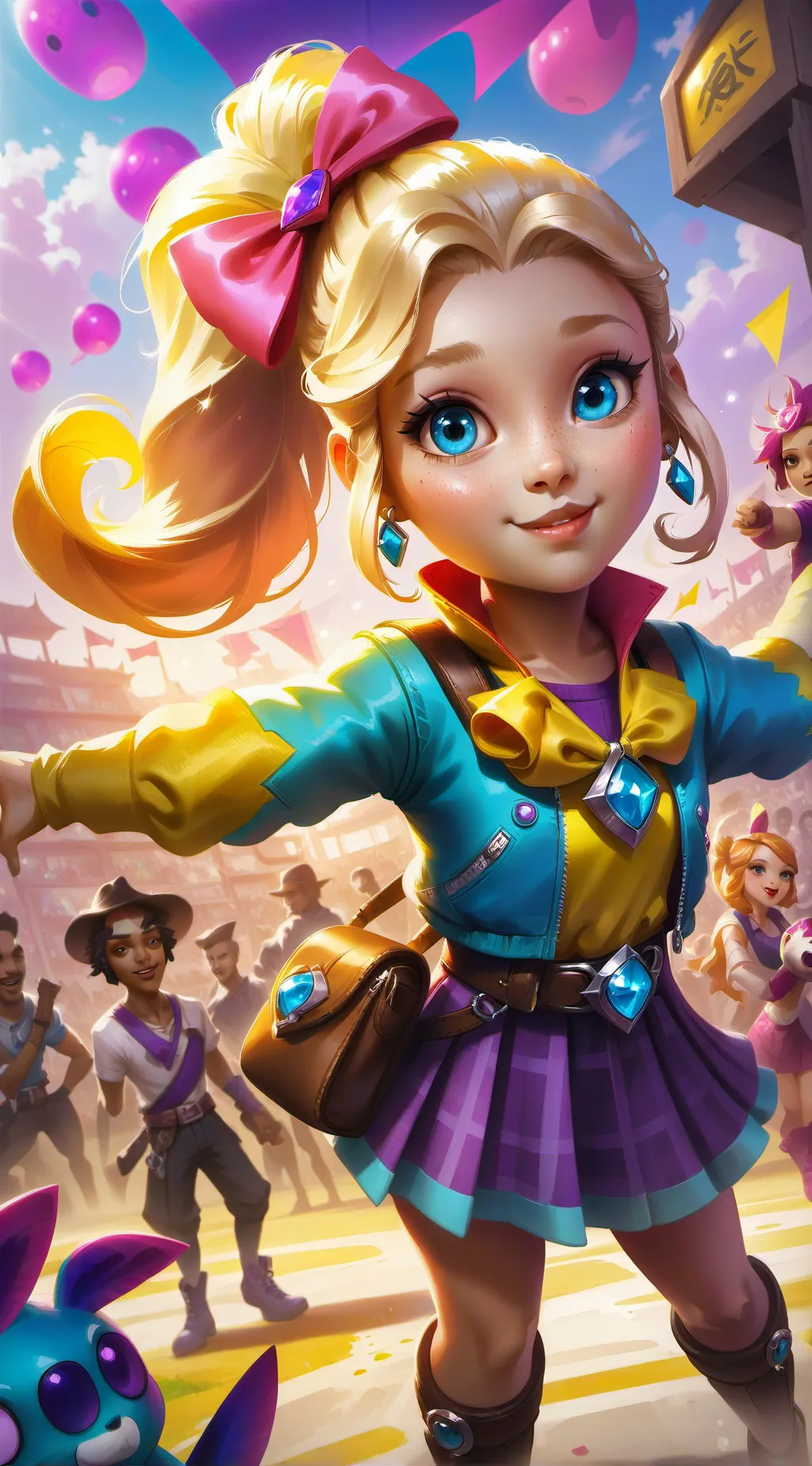 ai character: jojo siwa background