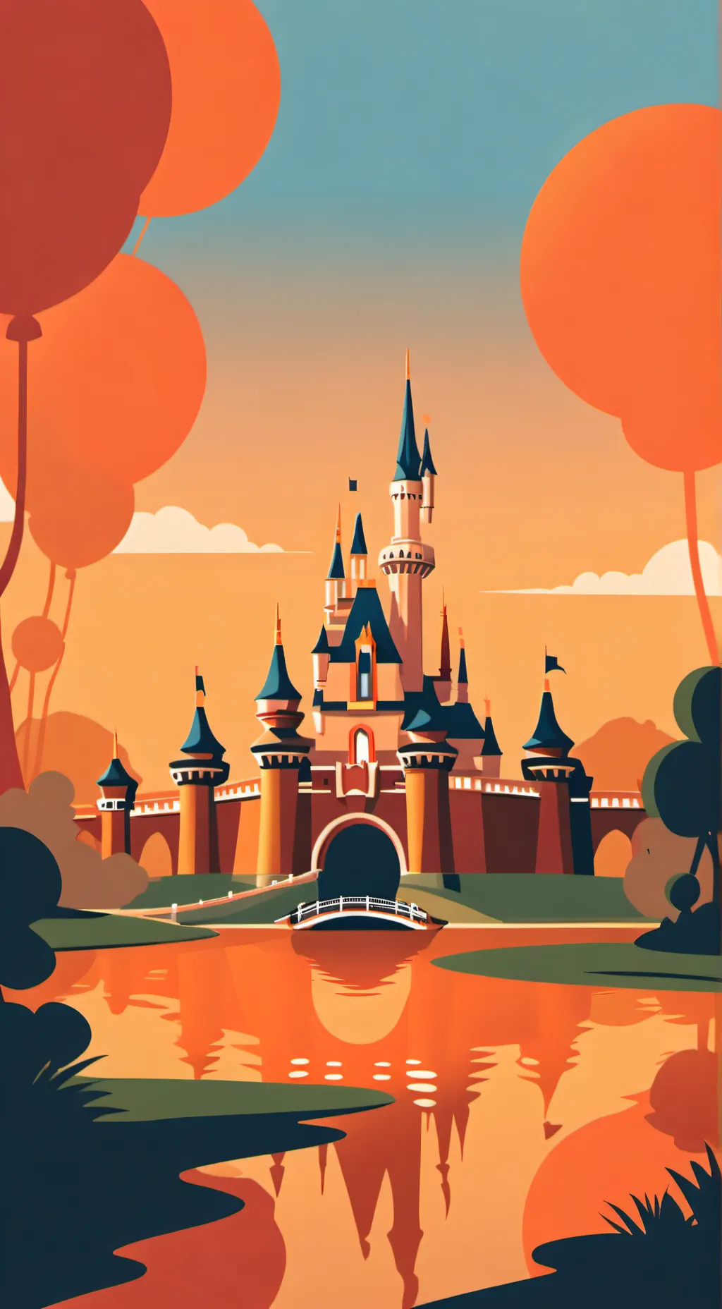 ai character: Disneyland background