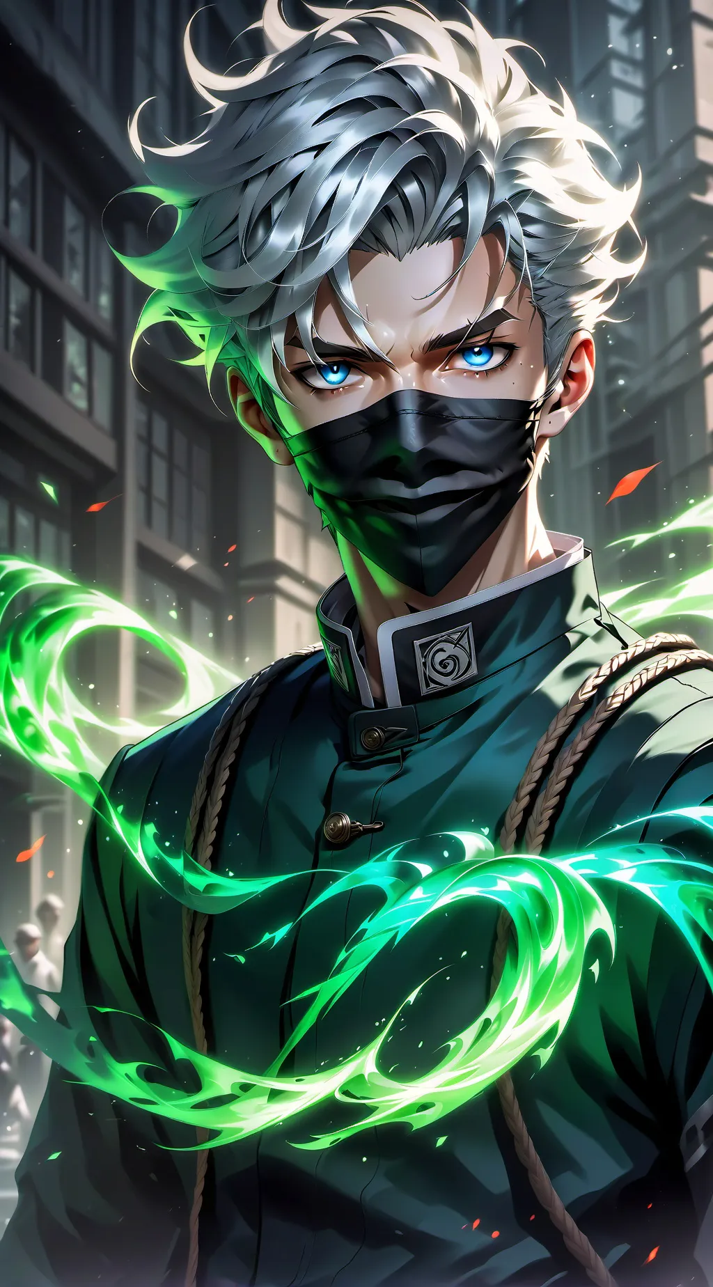 ai character: Satoru Gojo background