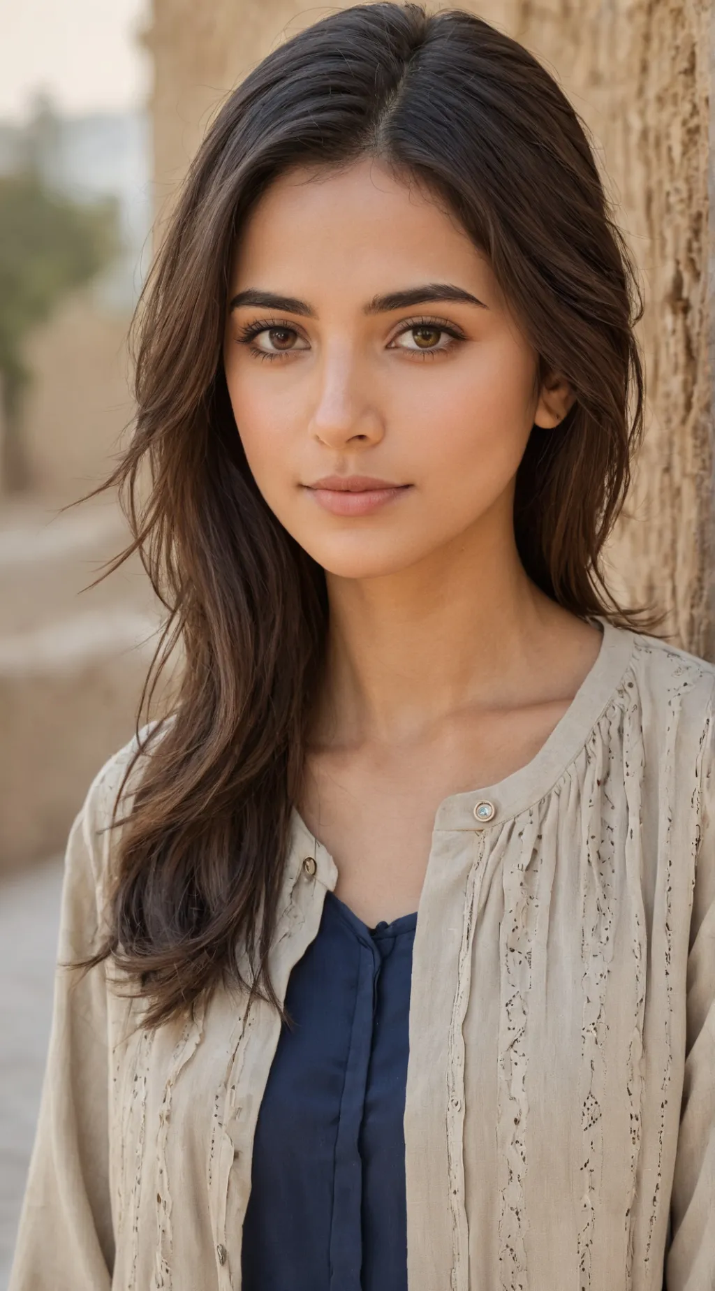 ai character: حياة background