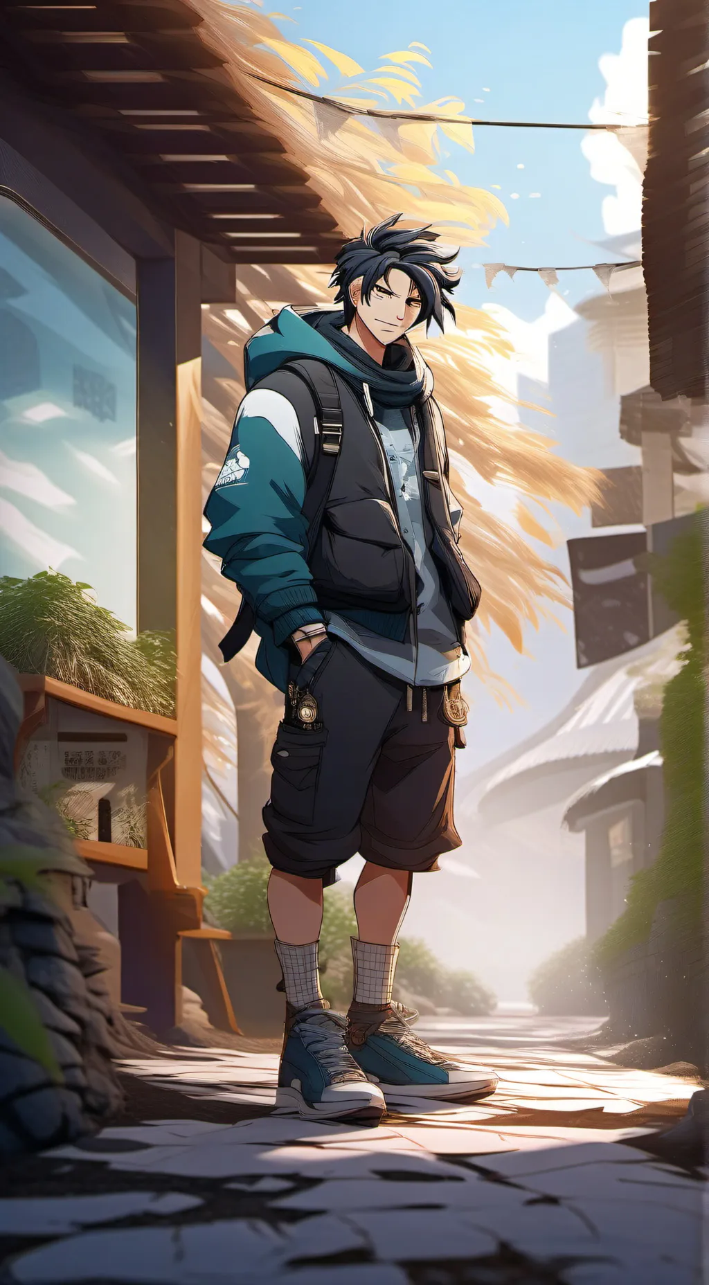 ai character: chill mha background