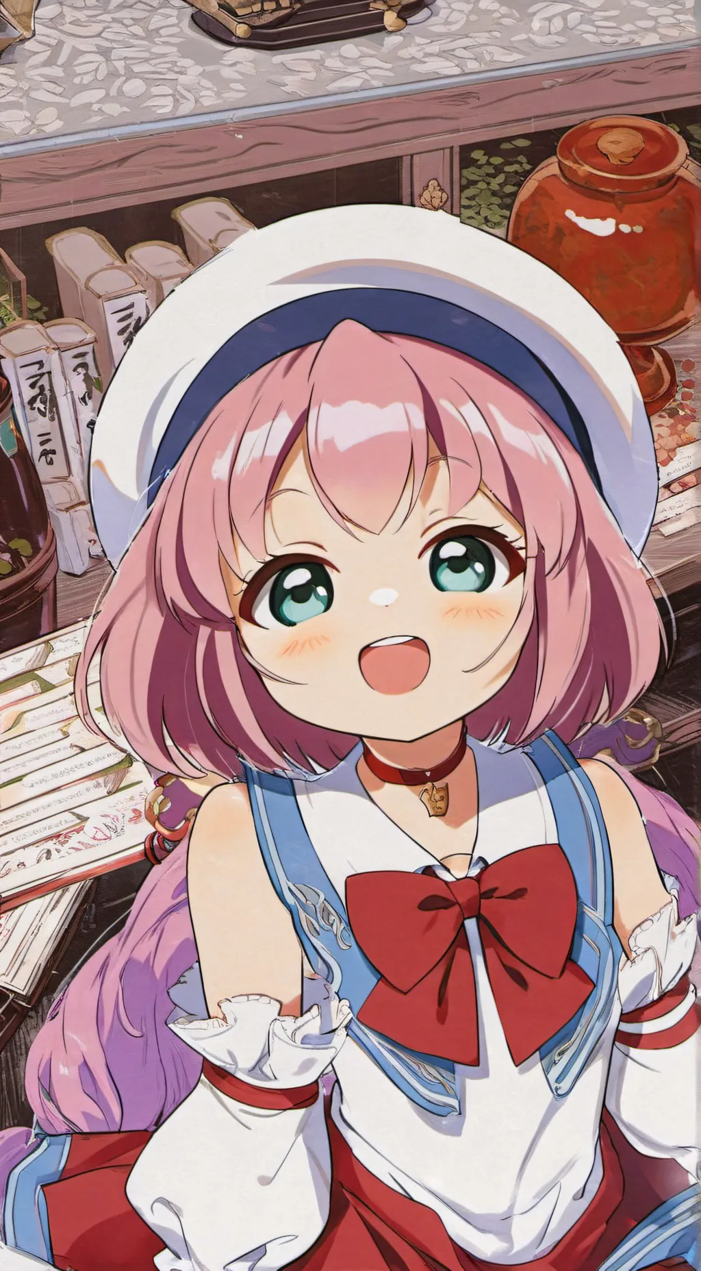 ai character: turned into girl! background
