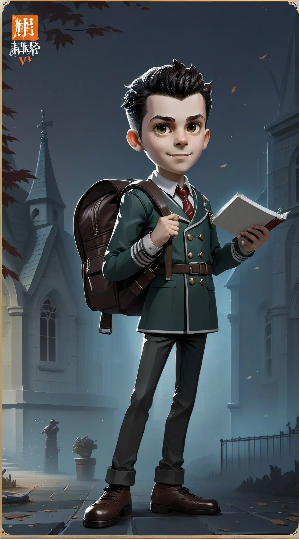ai character: Leonardo  background