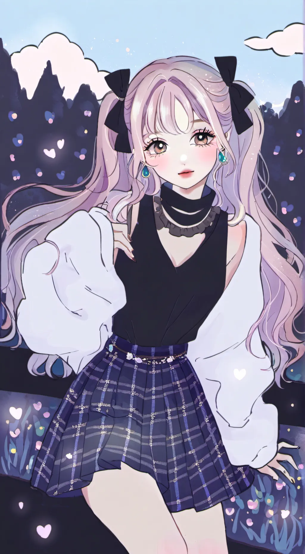 ai character: mha nueva ✨🍄 background