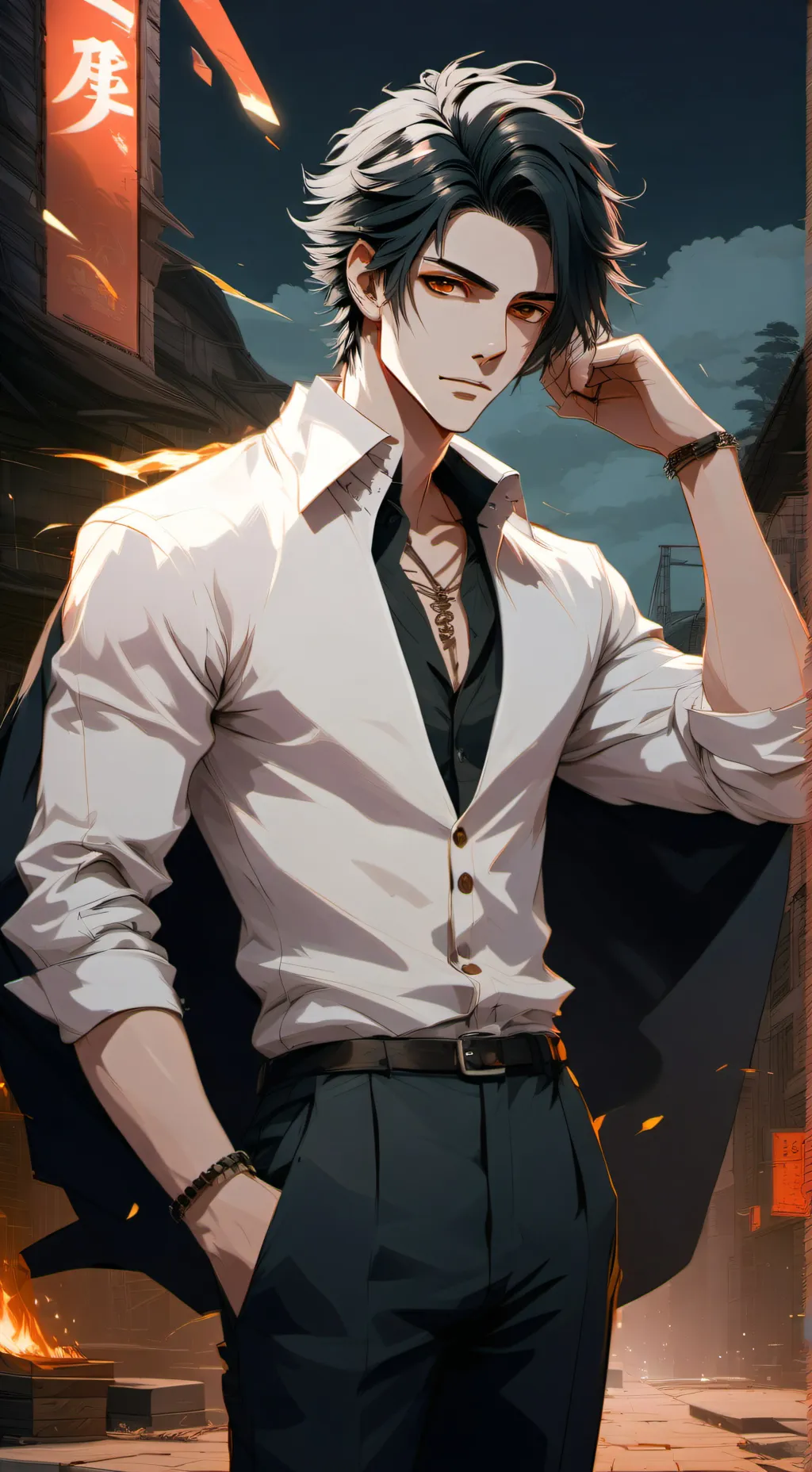 ai character: 𖤐𝓙𝓞𝓝𝓐𝓗𖤐 background