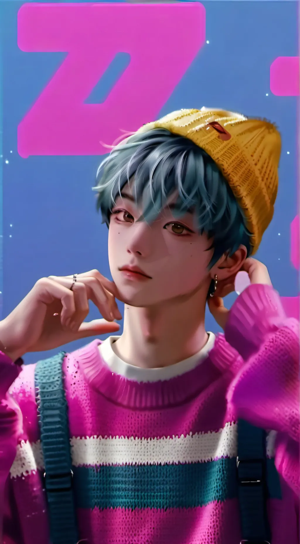 ai character: baby saja background