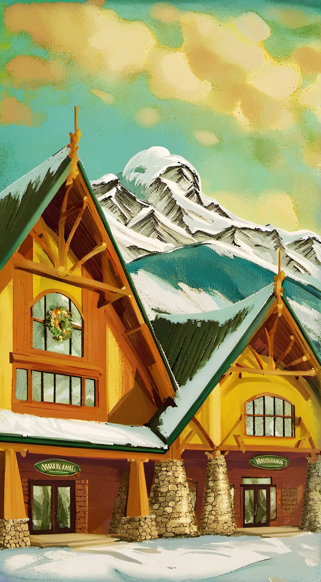 ai character: Great wolf Lodge background