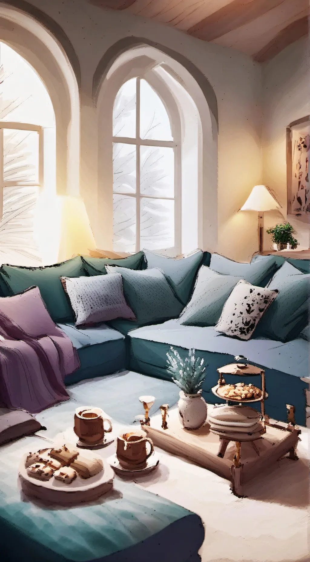 ai character: toddler sleepover background