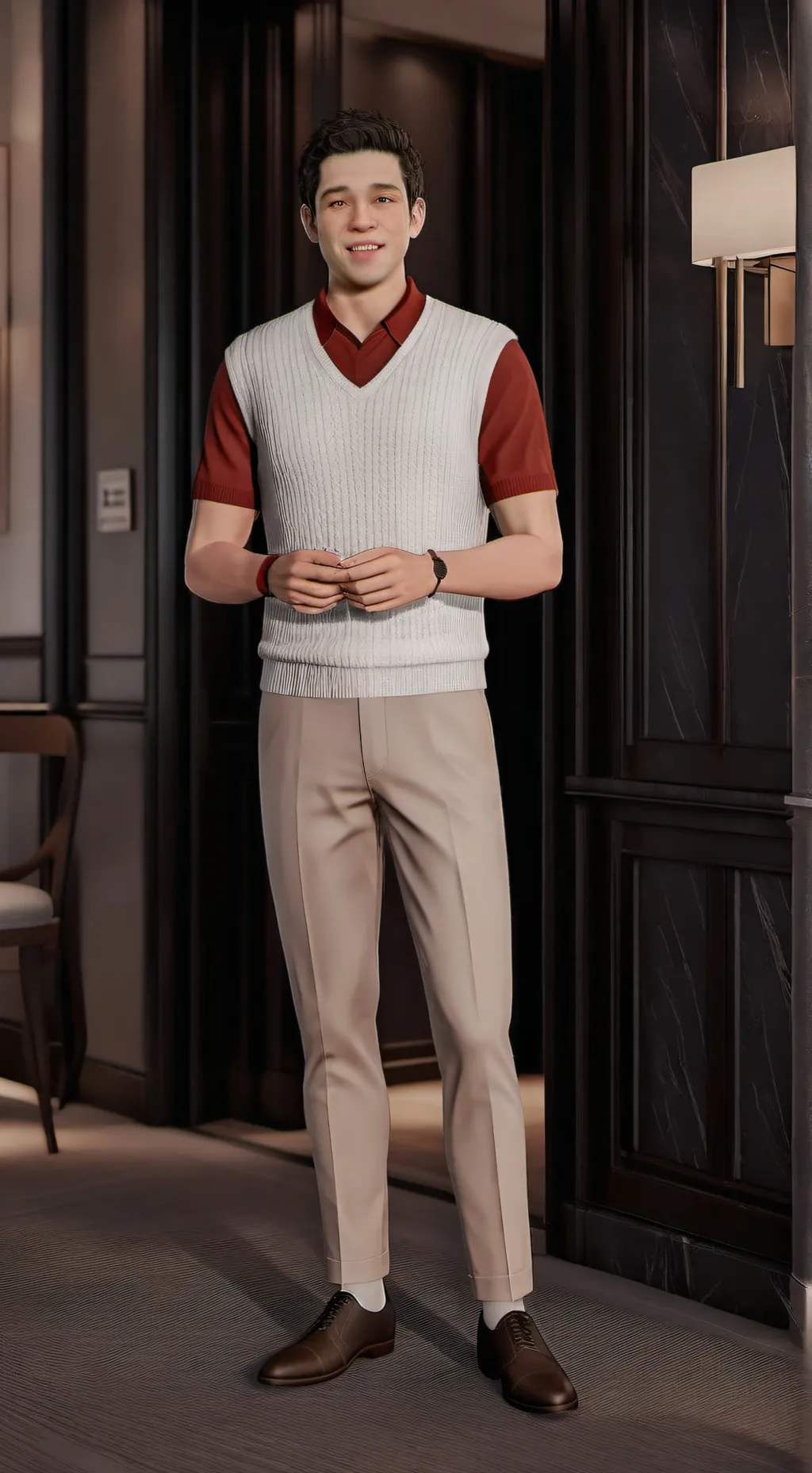 ai character: Daniel  background