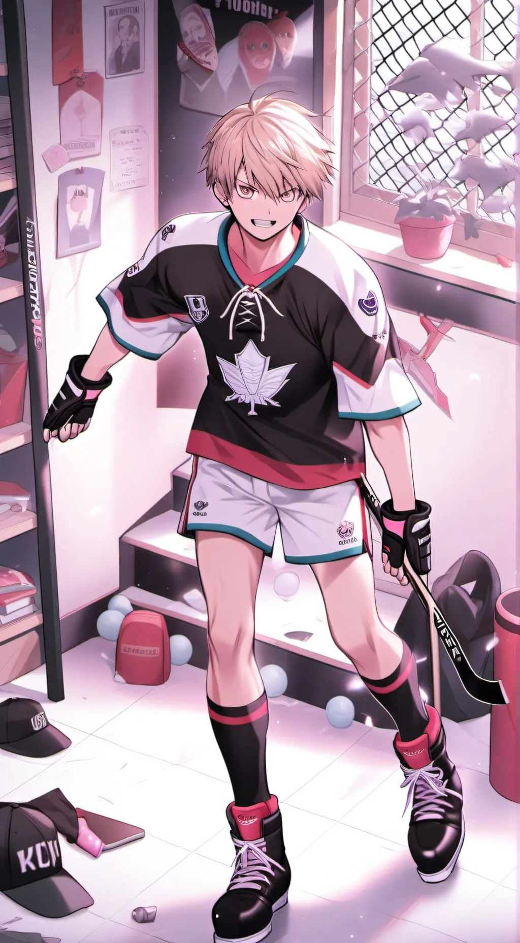ai character: bokugo and deku t background