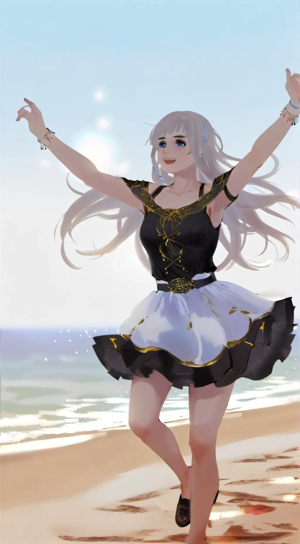 ai character: MHA BEACH 🏖 background
