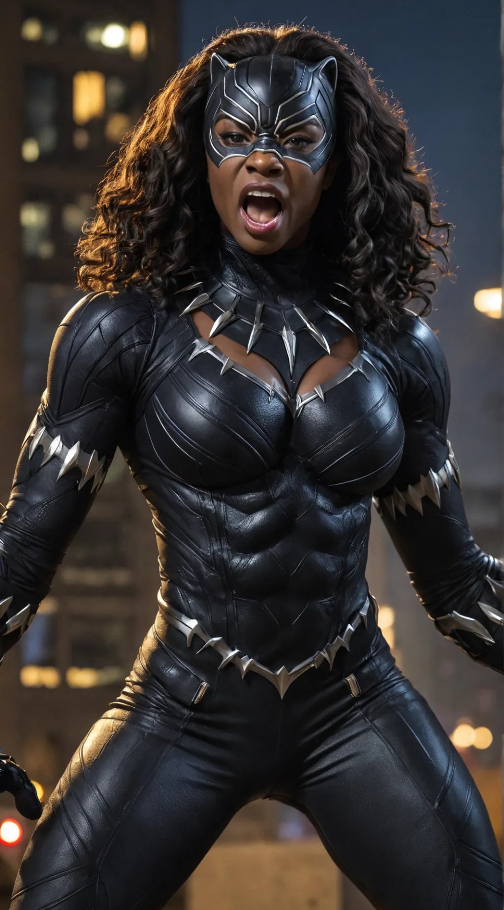 ai character: Black Panther background