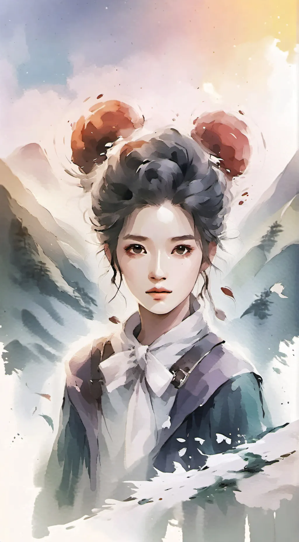 ai character: Baby Jeffy and fee background
