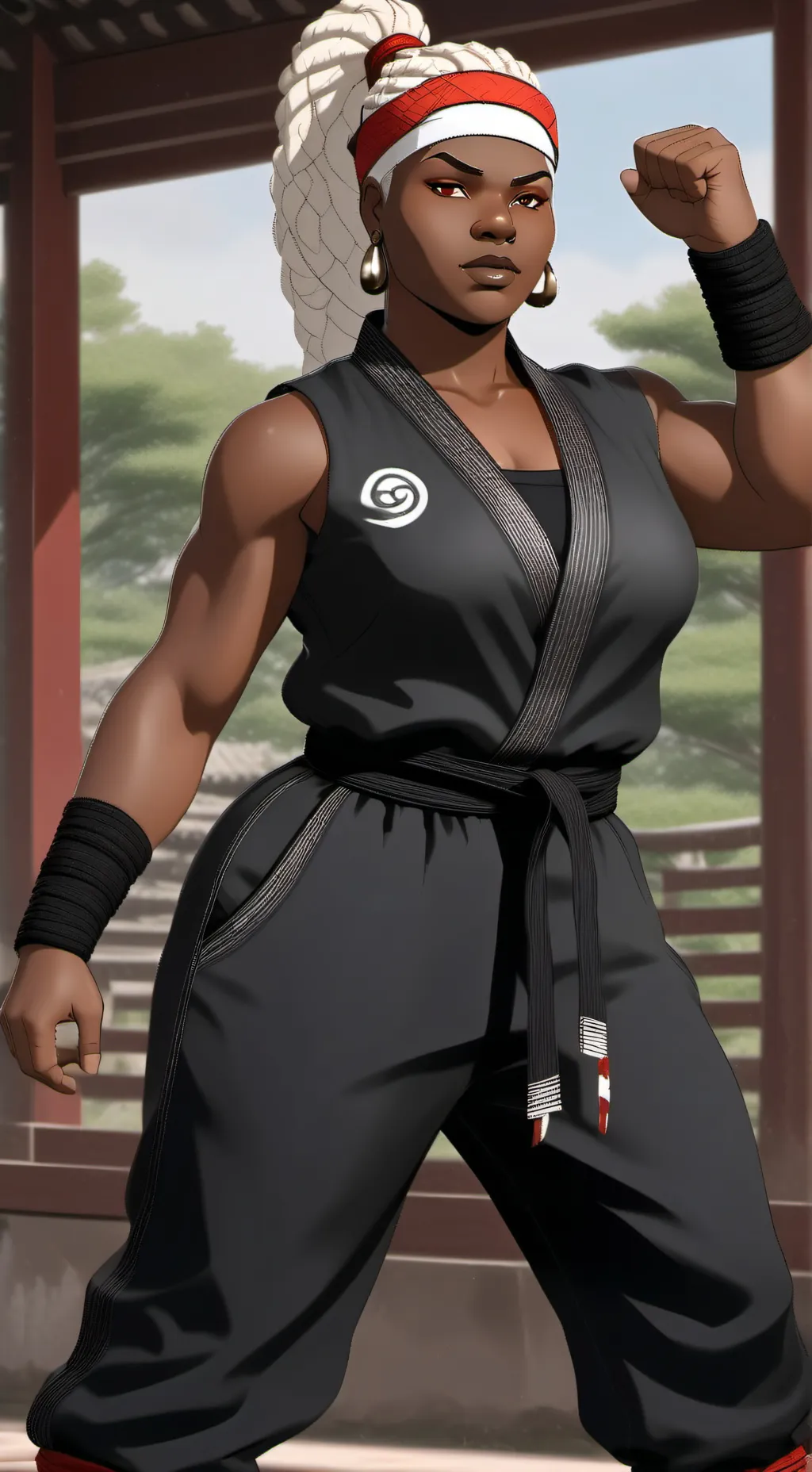 ai character: Michiko  background