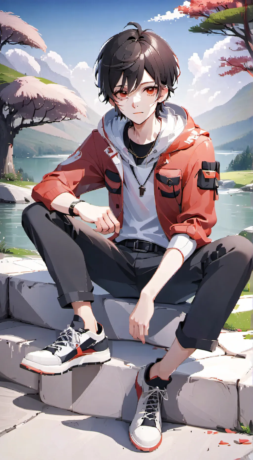 ai character: Jonathan  background